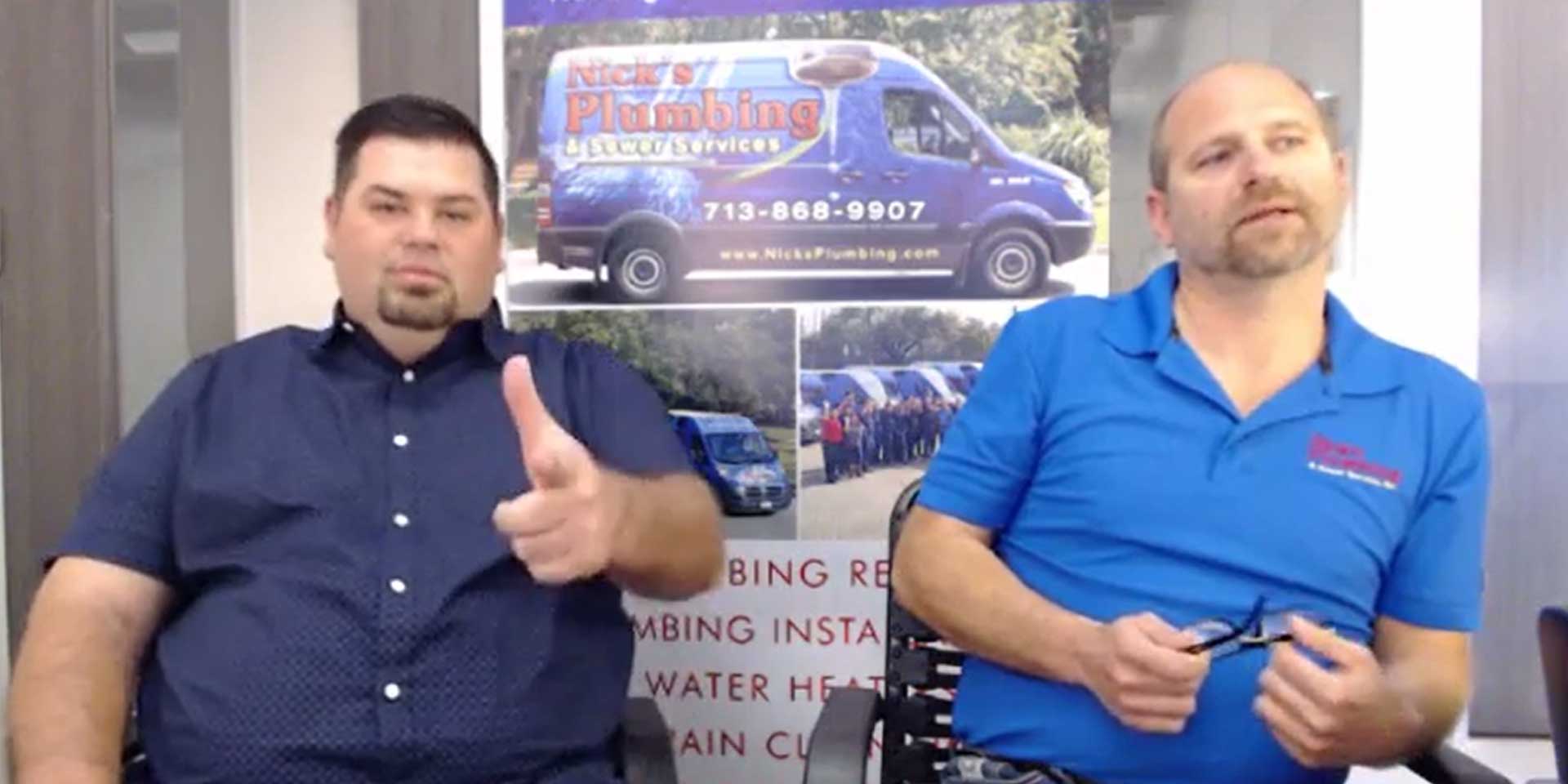 Two of Nick's Plumbing Experts in Houston Talking