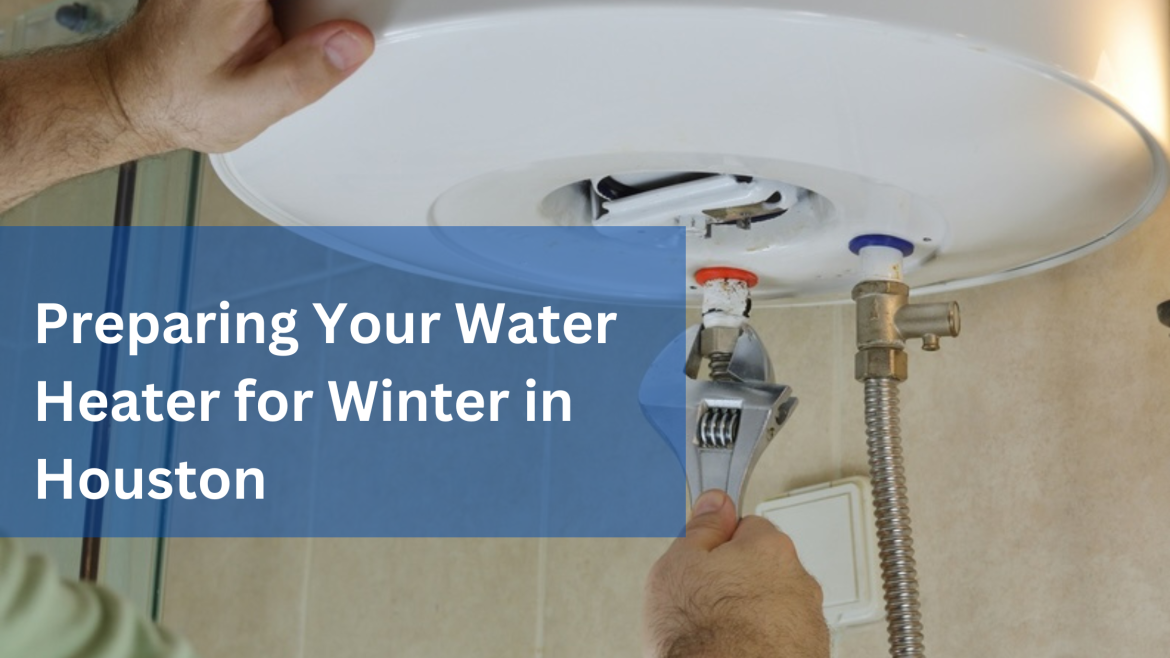Person with a Wrench Inspecting a Water Heater